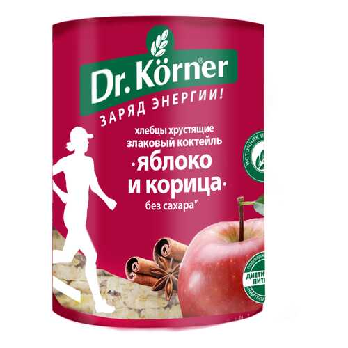 Хлебцы Dr.Korner злаковый коктейль яблочный с корицей 90 г в Магнит