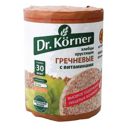 Хлебцы хрустящие Dr.Kоrner гречневые с витаминами 100 г в Магнит