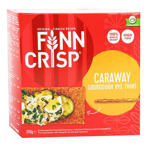 Сухарики Finn Crisp ржаные с тмином 200 г в Магнит