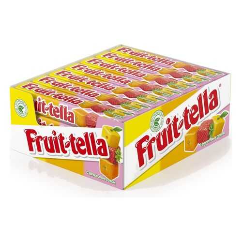 Конфеты Fruit-tella жевательные ассорти 21*41 г в Магнит