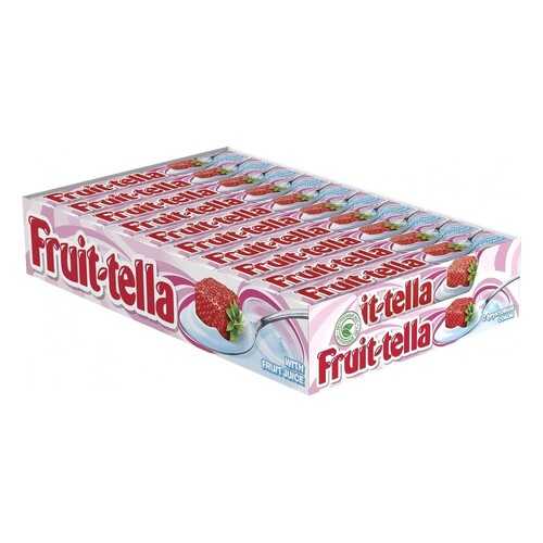 Конфеты Fruit-tella жевательные клубничный йогурт 21*41 г в Магнит