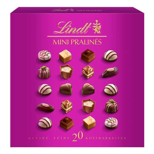 Конфеты из молочного шоколада Lindt mini pralines 100 г в Магнит