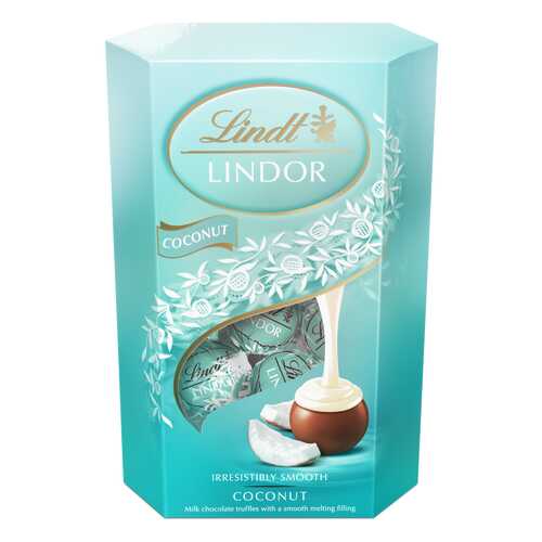 Набор конфет Lindt lindor молочный шоколад c кокосом 200 г в Магнит