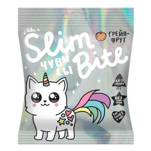 Мармелад Фруктово-ягодный Bite Slim Unicorn Грейпфрут 20 штук по 20гр в Магнит