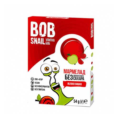 Мармелад фруктово-ягодный Яблоко-вишня Bob Snail 54 г в Магнит