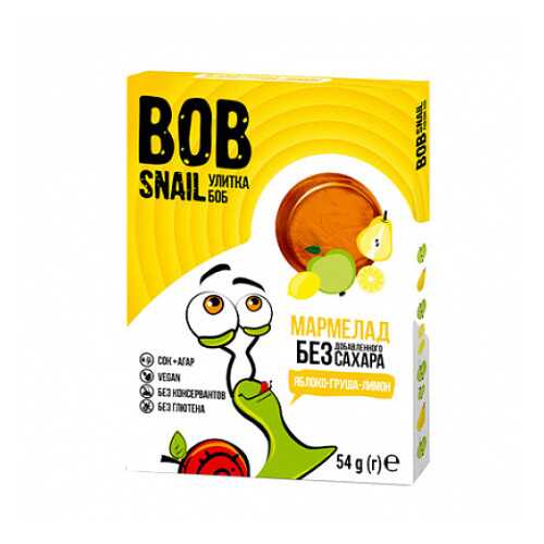 Мармелад фруктовый Яблоко, груша, лимон Bob Snail 54 г в Магнит