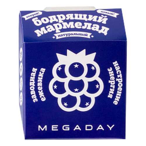 Жевательный мармелад Megaday бодрящий астроение-энергия ежевика 20 г в Магнит