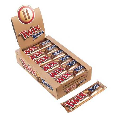 Батончик Twix xtra шоколадный 82 г 24 штуки в Магнит