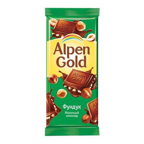 Шоколад ALPEN GOLD молочный с фундуком 90г*5 шт в Магнит