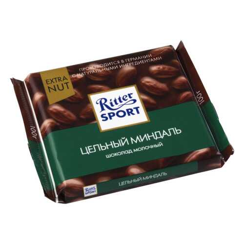 Шоколад молочный Ritter Sport extra nut цельный миндаль 100 г в Магнит