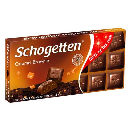 Шоколад Schogetten caramel brownie chocolate 100 г в Магнит