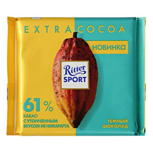 Шоколад темный Ritter Sport Никарагуа 61% какао100 г в Магнит