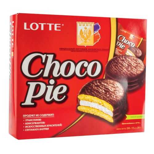 Пирожное choco pie Lotte 336 г в Магнит