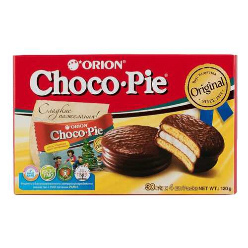 Пирожное Orion choco pie 120 г в Магнит