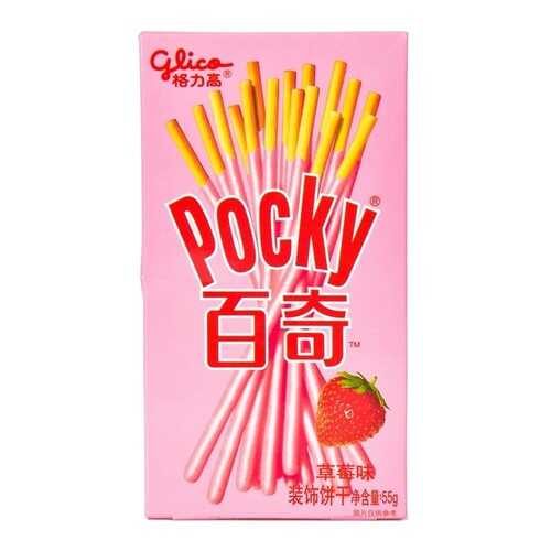 Палочки Glico Pocky со вкусом клубники 55 г в Магнит