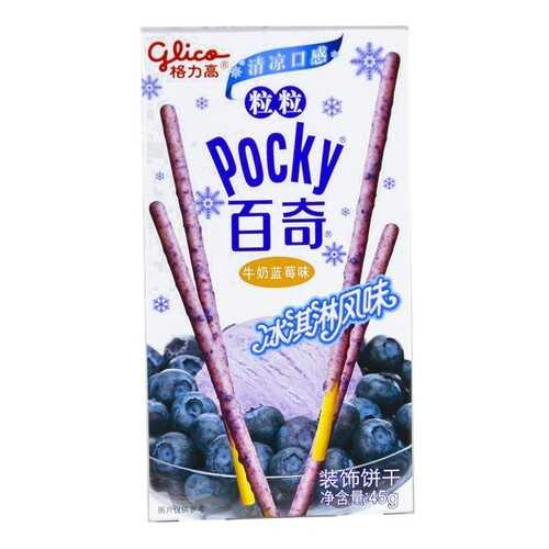 Палочки Glico Pocky со вкусом мороженного и голубики 47 г в Магнит