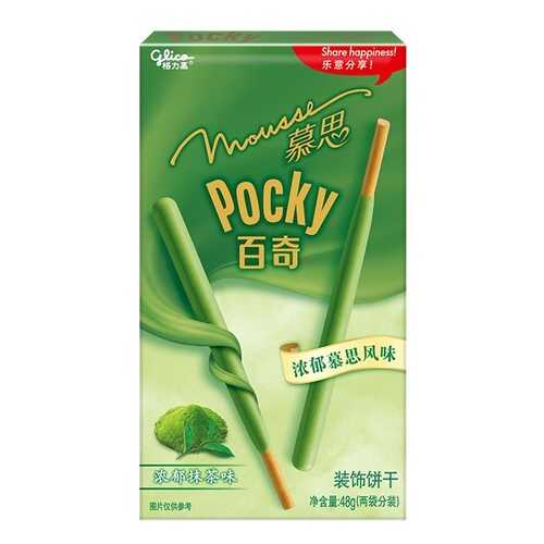 Палочки Glico Pocky со вкусом мусса из зеленого чая Матча 48 г в Магнит