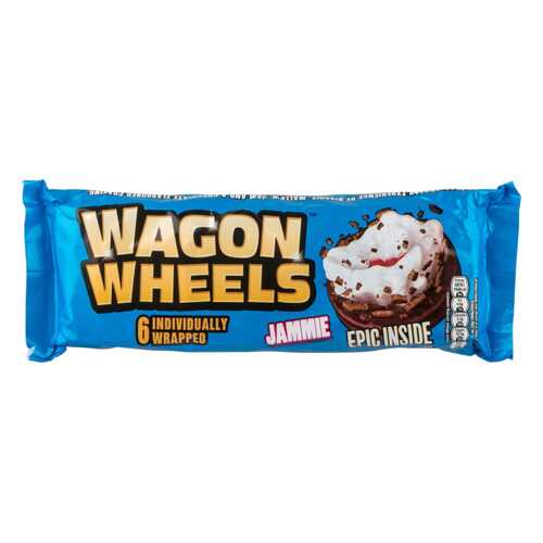 Печенье Wagon wheels с суфле и джемом 228 г в Магнит