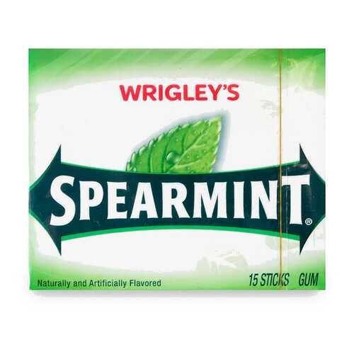 Жевательная резинка Wrigley's Spearmint 15 пластинок США в Магнит