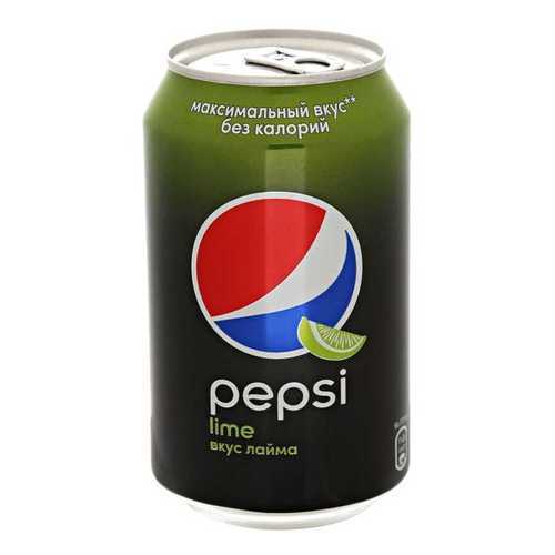 Напиток Pepsi Lime газированный ж/б 0.33 л упаковка 12 шт в Магнит