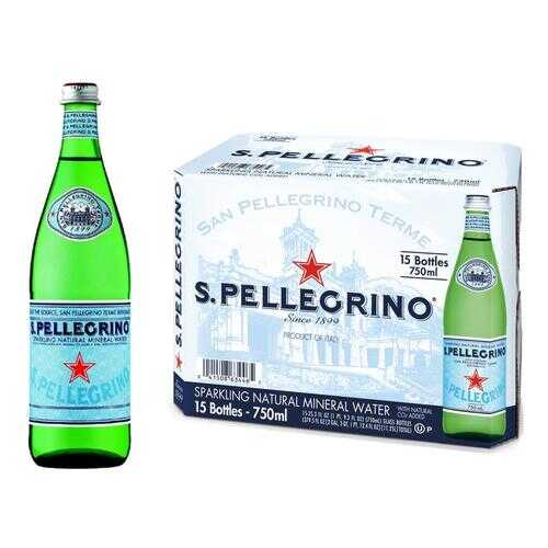 Минеральная вода газ S.Pellegrino 0.75 л стекло по 15 шт в Магнит