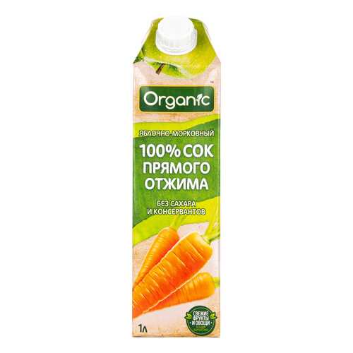 Сок Organic Яблоко-Морковь прямого отжима 1л. TetraPak в Магнит