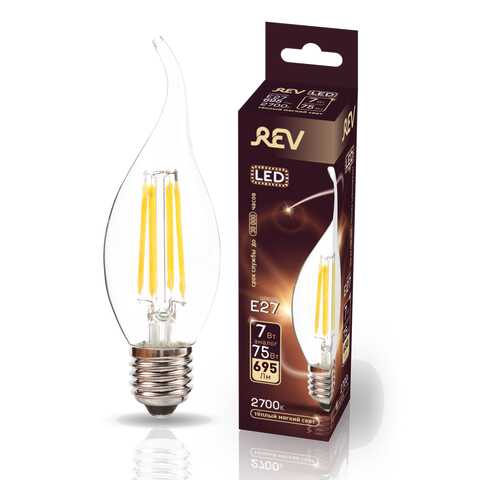 Лампа светодиодная REV FILAMENT FC37 E27 7W, 2700K, DECO Premium в Магнит