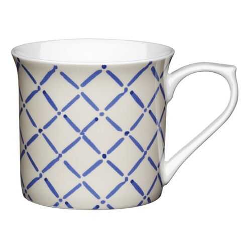 Кружка Kitchen Craft Blue Crosshatch, 0,3л, KCMFLT11 в Магнит