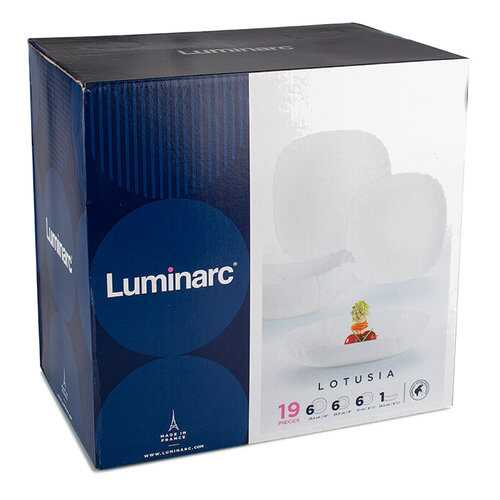 Столовый сервиз Luminarc Lotusia H1792 белый в Магнит